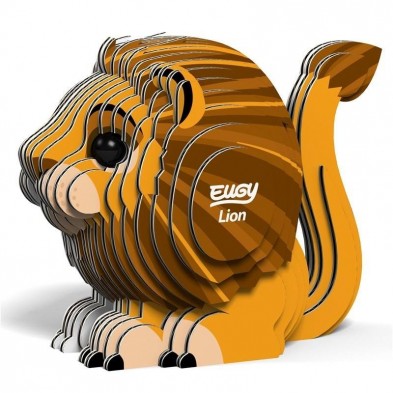 Figura 3D de cartón - León - EUGY
