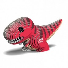 Figura 3D de cartón - Tiranosaurio - EUGY
