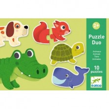 Juegos educativos - Puzzle dúo Animales - DJECO