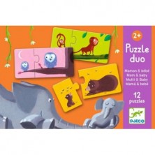 Juegos educativos - Puzzle Mam├б y beb├й - DJECO