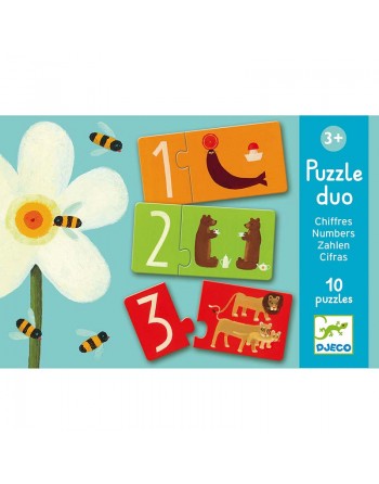 Juegos educativos - Puzzle dúo Números - DJECO 1
